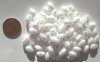 100 9x6mm Acrylic Pealized White Ovals